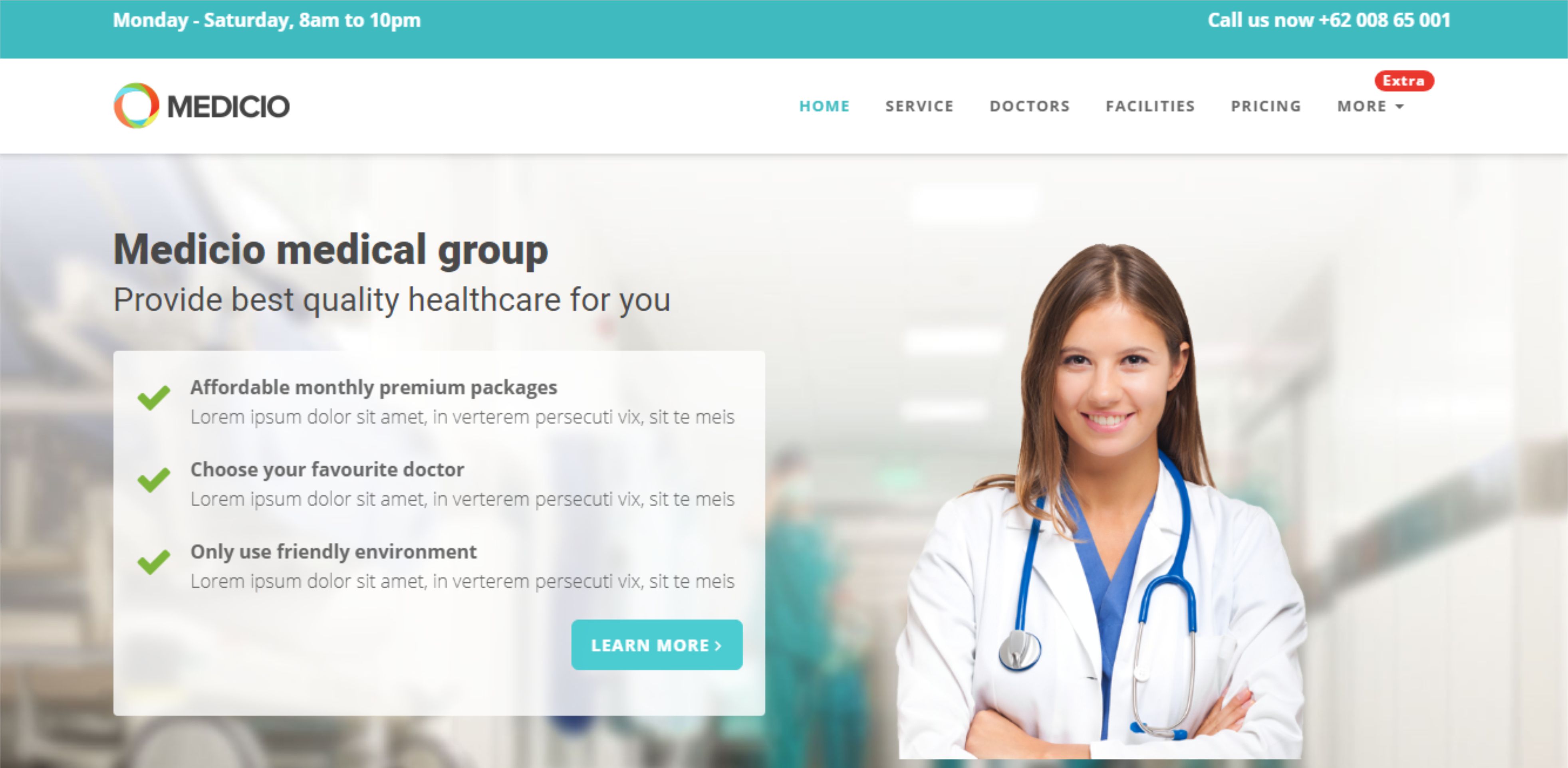 site-para-medico-clinica-consultorio-oftalmologista-dentista